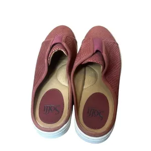 Sofft Beekon Sneaker Mule Rustic Red Snake Embossed Leather Comfort Womens 10M thumbnail 4