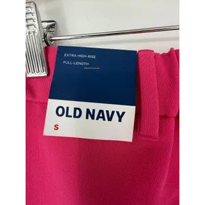 Old Navy Extra High-Rise Pleated Wide-Leg Trousers Pink Career Pants S thumbnail 6