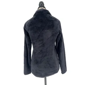 The North Face Osito Sport Hybrid 1/4 Zip Fleece Women's XS‎ Black Cozy Pullover thumbnail 4