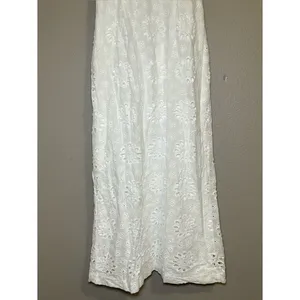 Lulu’s White Eyelet Puff Sleeve Cottagecore Midi Dress Women’s Size XS thumbnail 6