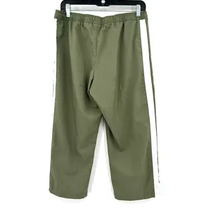 Nike size medium fit dry‎ line green pants white side stripes pockets thumbnail 2