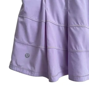 Lululemon Pace Rival Skirt Lilac Wave‎ Twist Size 6 Tall 4-Way Stretch Skort thumbnail 3