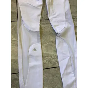 Alo Yoga Moto Mesh Panel Leggings White Womens Medium W5434R thumbnail 3