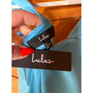 Lulus Always Beautiful Teal Sleeveless Tulip Midi Dress Party Holiday Medium thumbnail 6