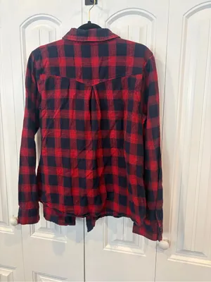 BKE red plaid button down shirt thumbnail 2