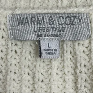 Women’s Warm & Cozy‎ Lifestyle Sweater Soft Lightweight Chunky Size Large V Neck thumbnail 3