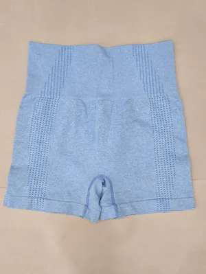 Gymshark Seamless Light Blue Sports Bra & High-Waist Shorts Set Size S thumbnail 3