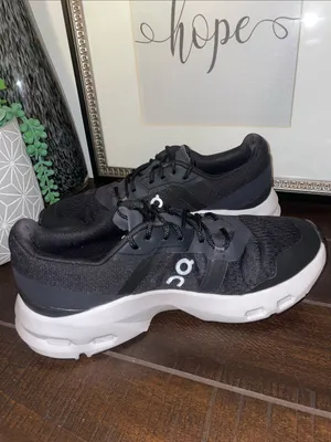On Running Cloudpulse Women's Running Shoes Sneakers - Black/White Size 8 thumbnail 6