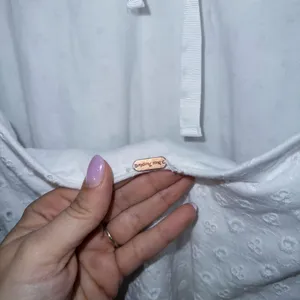 Free People White Apricot Rose Eyelet Mini Dress Size Small thumbnail 10