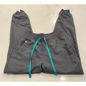 FIGS Zamora High-Rise Jogger Scrub Pant in Graphite Gray Size Small Petite thumbnail 3