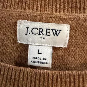 J. Crew Crewneck Merino Wool Blend Sweater in Caramel Brown thumbnail 2