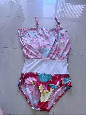 Red Floral Halter Swim Dress thumbnail 3