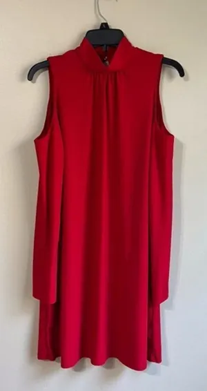 Kensie medium cold shoulder‎ red dress thumbnail 1