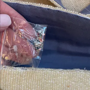 Anthropologie Fiona Checkered Beaded Bag thumbnail 5