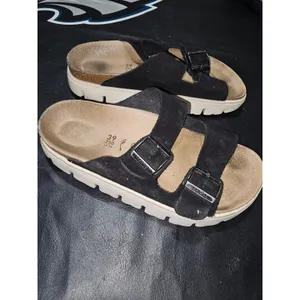 Birkenstock Papillio Black Arizona Chunky Sandals 39 Womens 8‎ Mens 6 thumbnail 2
