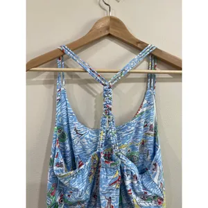 Lilly Pulitzer Lockwood‎ Sailboat Print Resort Cotton Midi Dress NWT M thumbnail 3