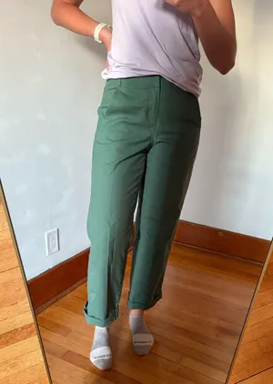 Green Target Pants High-Waisted thumbnail 1