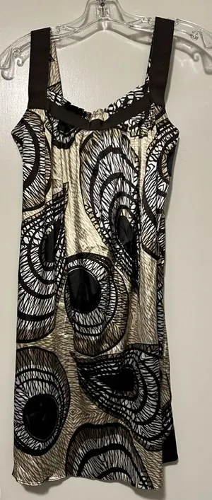 Zara Basic brown mini dress sleeveless size S thumbnail 1