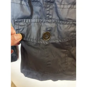 American Rag Navy Blue Women’s Size M Hooded UtilityRaincoat Jacket Lightweight thumbnail 11