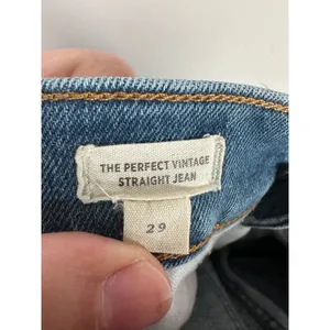 Madewell Perfect Vintage Straight Jean Women 29 Blue High Rise Classic Denim thumbnail 6