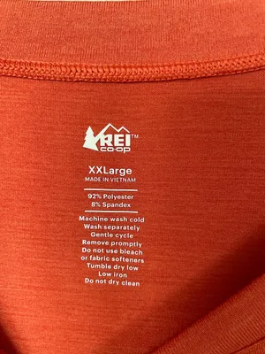 REI Co-op Pullover Men’s Red Crew Neck Long Sleeve Base Layer Size XXL thumbnail 4