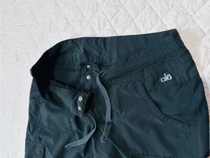 ALO Navy Black Cargo Capris thumbnail 2