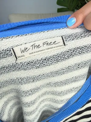 We The Free Classic Striped Oversized Crewneck Size small thumbnail 9
