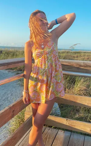 Billabong Romper Floral Yellow and Pink thumbnail 1