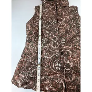 Patagonia Womens Brown Ikat Paisley Down Puffer Vest Removable Hood Medium 28395 thumbnail 5