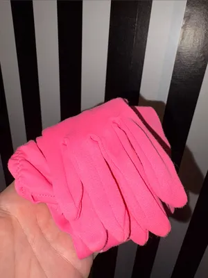 Vintage Pink Ruched Long Gloves Retro Formal Wear Fancy Dress thumbnail 8