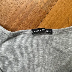 Brandy Melville Heather Gray Button Thermal, One Size thumbnail 7