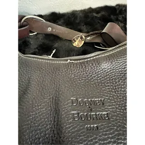 DOONEY & BOURKE 1975 Small East West Hobo Shoulder Bag Leather thumbnail 6