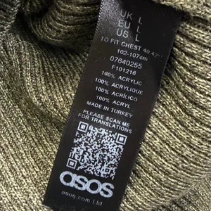 ASOS Womens Olive Green Ribbed‎ Full Zip Cardigan Sweater Size L thumbnail 7