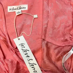 For Love & Lemons Dress Gabrielle Mini Pink Damask Women’s Size Large thumbnail 10