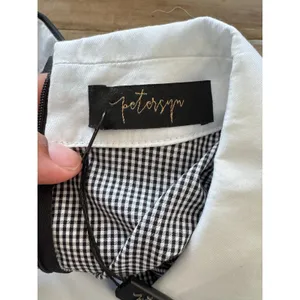 Petersyn Bettina Dress‎ Black Checkered Gingham Ruffle Mini Long Sleeve Preppy L thumbnail 6