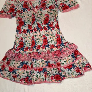 Loveshackfancy Rena Floral Mini Dress Size Medium thumbnail 7