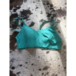 Lululemon Like‎ a Cloud Ribbed Bra In Teal Size 6 thumbnail 2