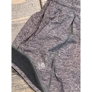 Lululemon Hotty Hot Short II 2.5" Black‎ Grey Lined Athletic Running Gym Size 6 thumbnail 4
