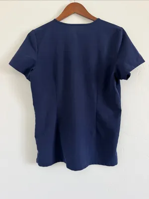 FIGS Slim Fit Scrub Top XS Navy Blue Casma Three Pocket Technical Collection thumbnail 2