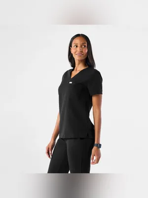 Figs Catarina Black Scrub Women Top (Size XXL) thumbnail 3