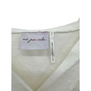 Out From Under Peyton Linen Popover Top White Size XS‎ Oversized Hooded Lounge thumbnail 5