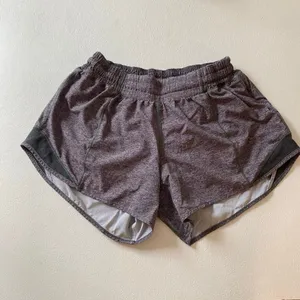 Lululemon Speed Up Shorts Size 6 Heather Gray Lined Running Athletic thumbnail 2