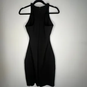 Elizabeth & James Black Keyhole Sheath Pencil Dress Size 6 thumbnail 3