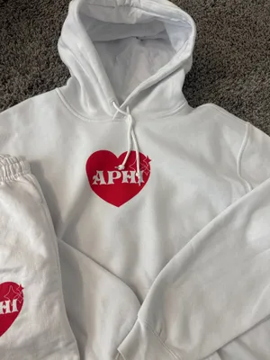 The Hang Loose Hut Alpha Phi Sweat Set White thumbnail 4