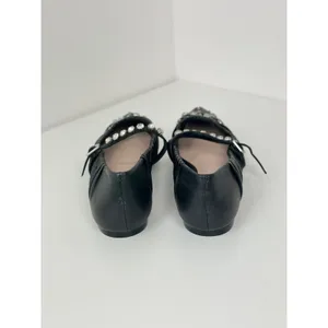 NEW Antonio Melani Jennifer Sumko Mary Jane Ballet Flats Black Leather US 7.5 thumbnail 7