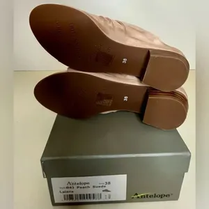 NIB Antelope Suede Toe-Post Heeled Sandals - Lalana size 38 thumbnail 10