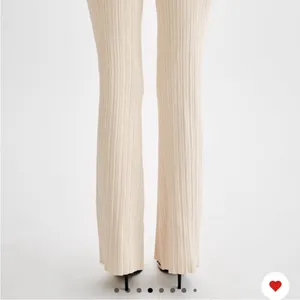 MESHKI chaira straight leg rib‎ knit pants size XS cream thumbnail 2