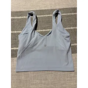 Lululemon Align Tank Top Light Blue Nulu Yoga Bra Top Size 2 thumbnail 2