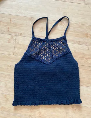 Black Crop Top thumbnail 1