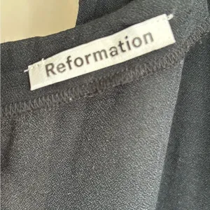 Reformation Black Women’s Adjustable Tie Straps Sleeveless Crop Jumpsuit Size 0 thumbnail 4